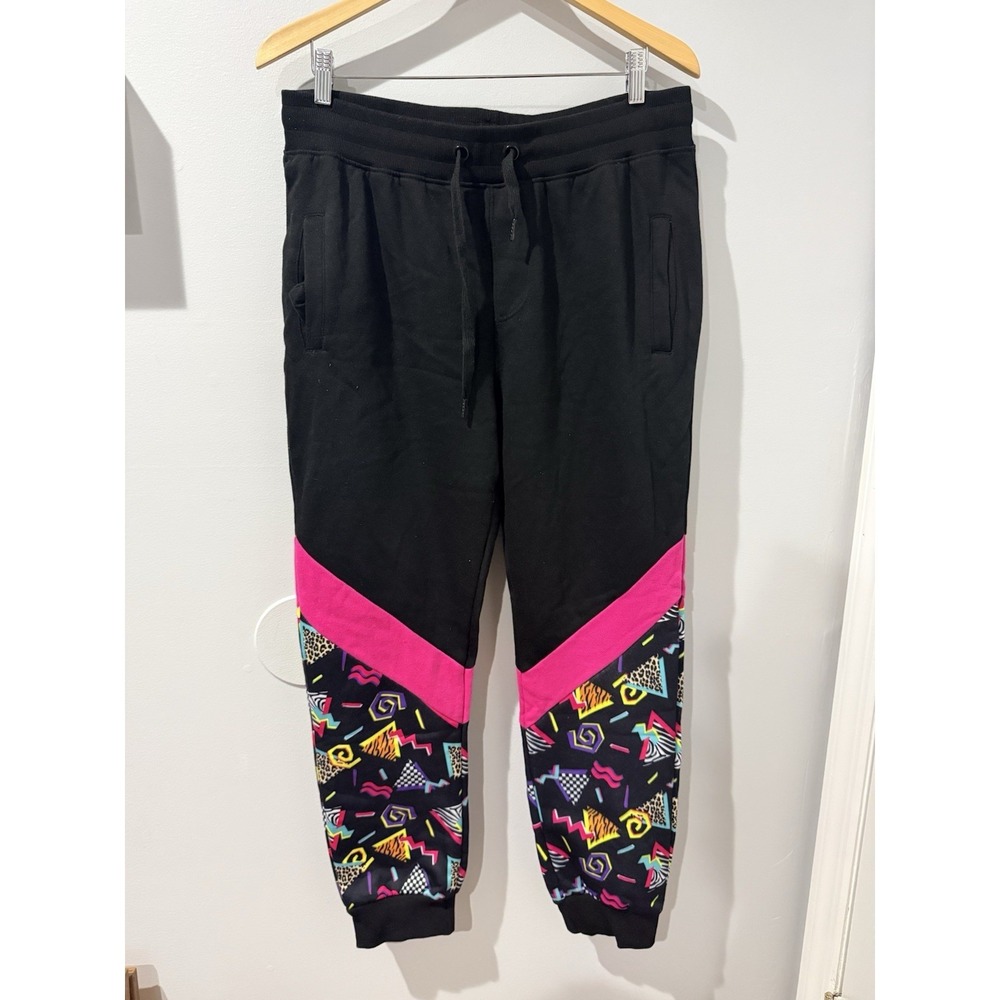 SCREENSHOT Sweatpants Mens Large Hip Hop Embroidered Black‎ Athletic Jogger